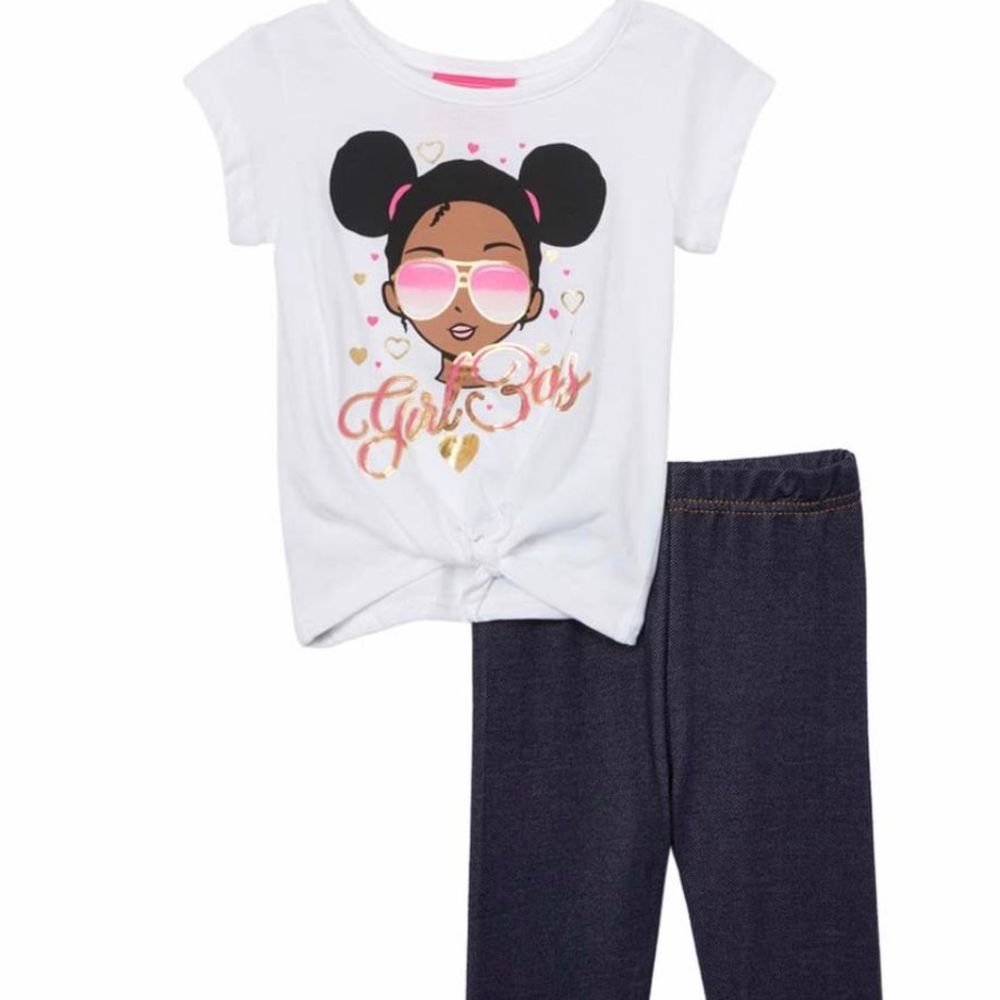 Toddler 'Girl Boss' Jeggings and Tee Set